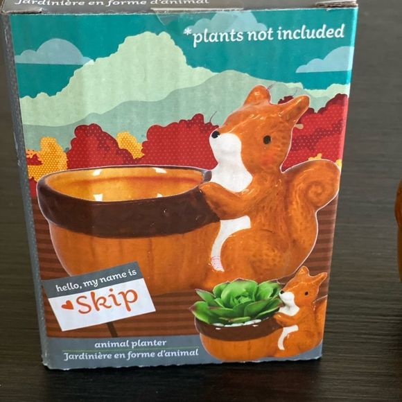 Skip the Chipmunk Animal pot planter succulent NEW plants not included - Picture 6 of 7